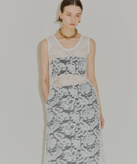 【yae】Lace layered dress / レースレイヤードドレス