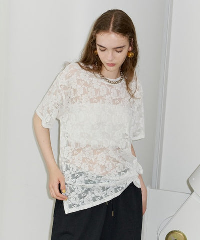 【yae】lace T-shirts / レースTシャツ