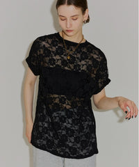 【yae】lace T-shirts / レースTシャツ