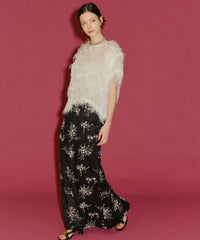 【yae】	Flower embroidery skirt / フラワーエンブロイダリースカート