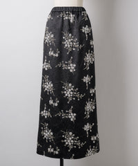 【yae】	Flower embroidery skirt / フラワーエンブロイダリースカート