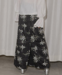 【yae】	Flower embroidery skirt / フラワーエンブロイダリースカート