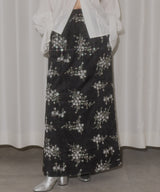 【yae】	Flower embroidery skirt / フラワーエンブロイダリースカート