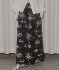 【yae】	Flower embroidery skirt / フラワーエンブロイダリースカート