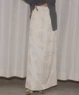 【yae】	Flower embroidery skirt / フラワーエンブロイダリースカート