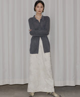 【yae】	Flower embroidery skirt / フラワーエンブロイダリースカート