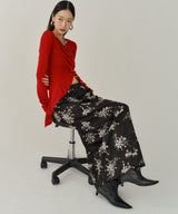 【yae】	Flower embroidery skirt / フラワーエンブロイダリースカート