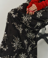 【yae】	Flower embroidery skirt / フラワーエンブロイダリースカート