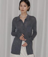 【yae】Polo cardigan / ポロカーディガン