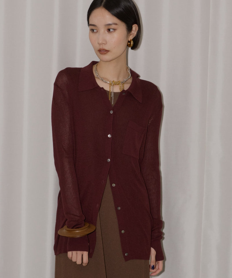 【yae】Polo cardigan / ポロカーディガン