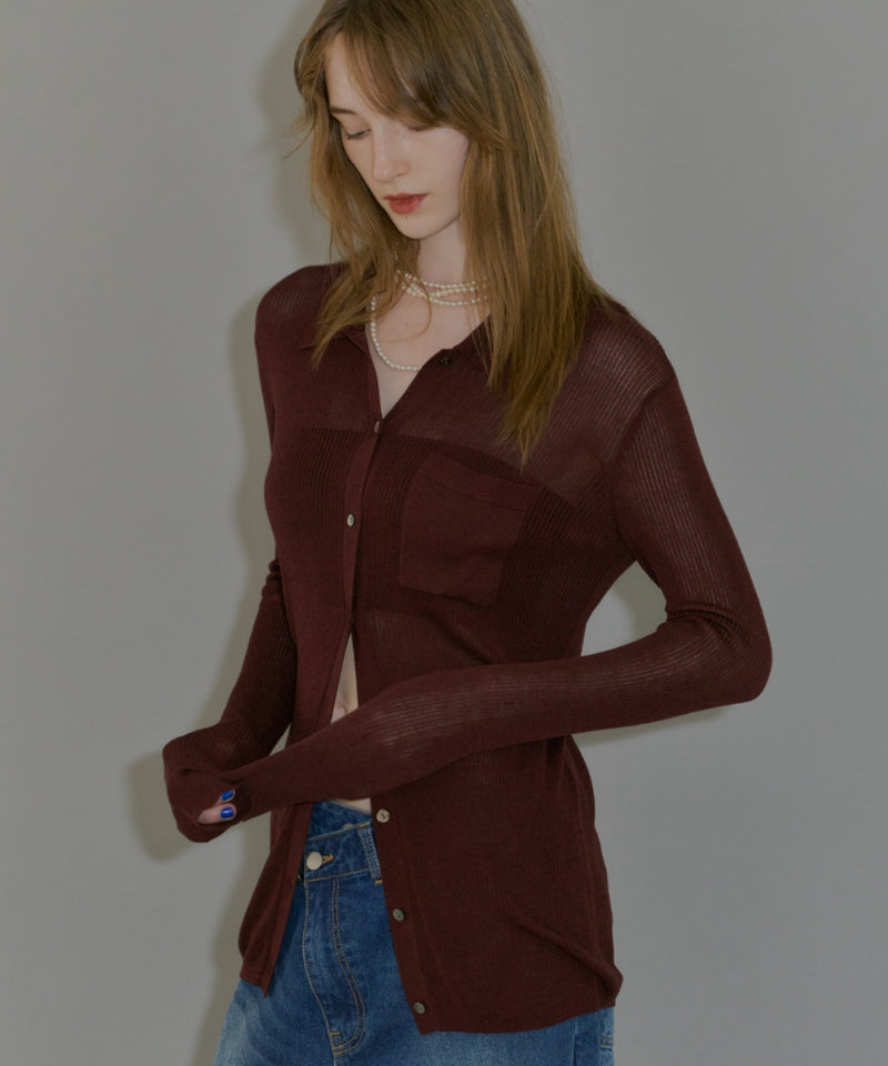 【yae】Polo cardigan / ポロカーディガン