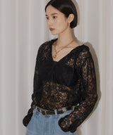 【yae】lace hoodie / レースフーディー