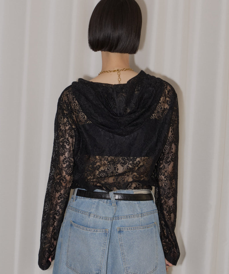 【yae】lace hoodie / レースフーディー