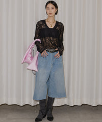 【yae】lace hoodie / レースフーディー