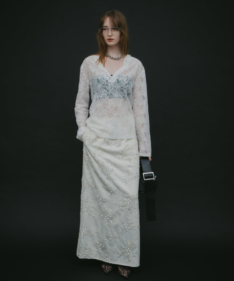 【yae】lace hoodie / レースフーディー