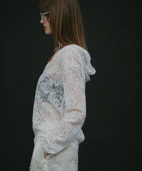 【yae】lace hoodie / レースフーディー