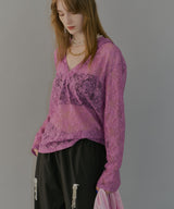 【yae】lace hoodie / レースフーディー
