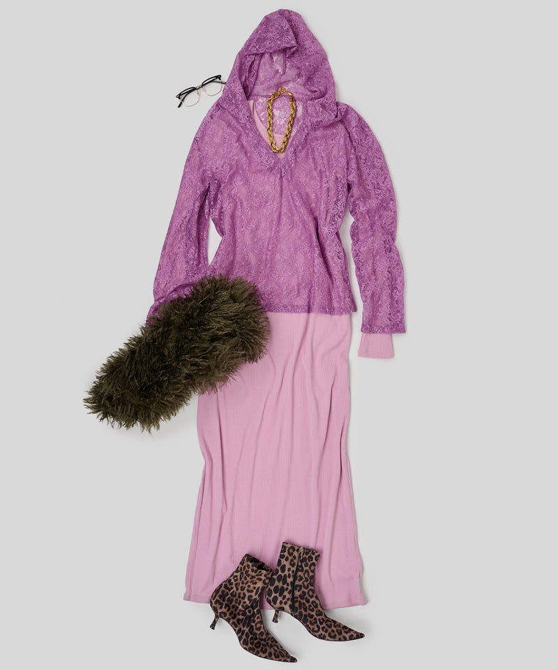 【yae】lace hoodie / レースフーディー