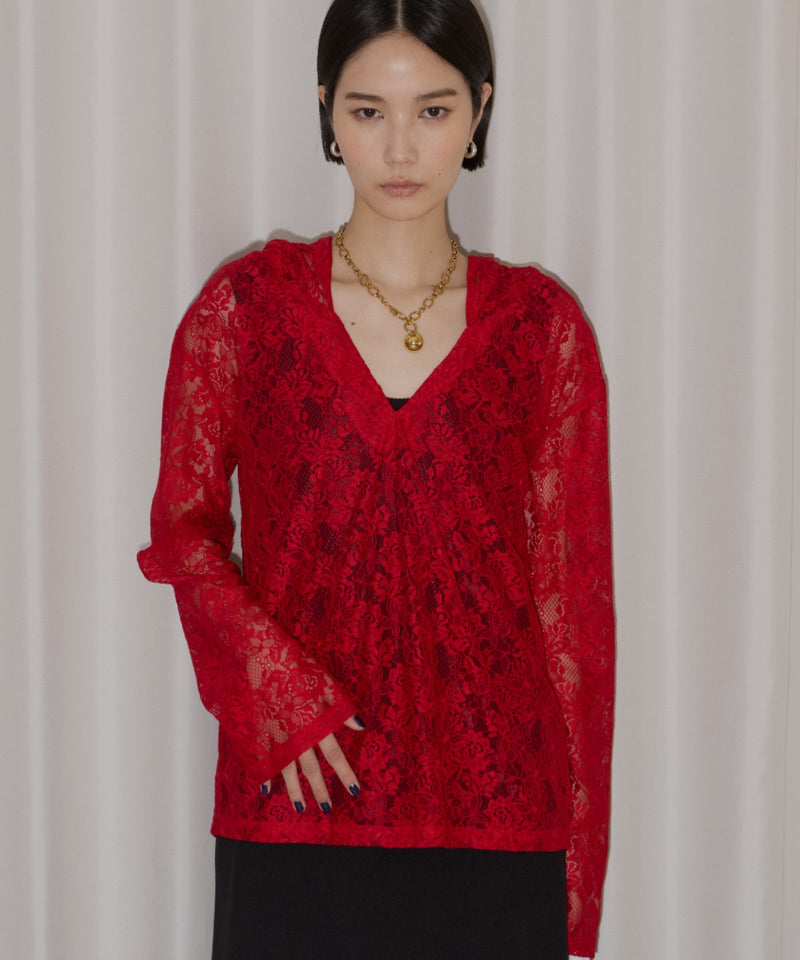 【yae】lace hoodie / レースフーディー