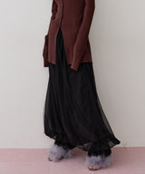 【一部カラー予約】【J1U by LA BELLE ETUDE】裾レースチュールバルーンパンツ