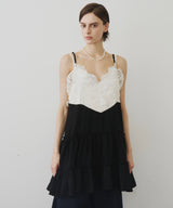 【予約】モチーフレースAラインキャミチュニック