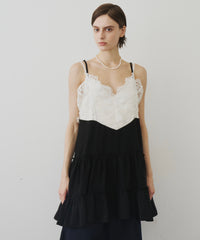 【予約】モチーフレースAラインキャミチュニック