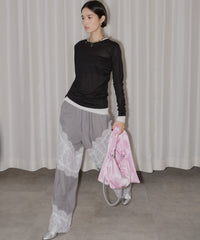 【yae】Sheer layering long T-shirts / シアーレアリングロングTシャツ