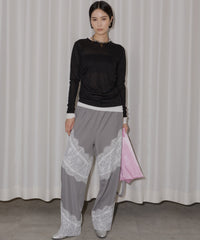 【yae】Sheer layering long T-shirts / シアーレアリングロングTシャツ