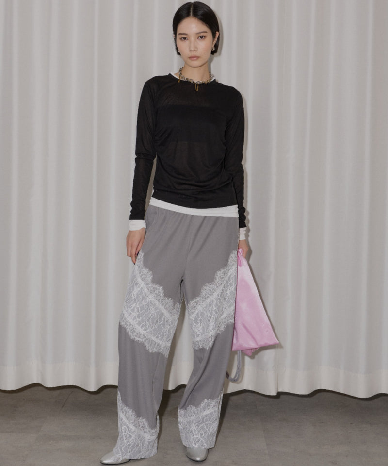 【yae】Sheer layering long T-shirts / シアーレアリングロングTシャツ