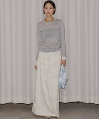 【yae】Sheer layering long T-shirts / シアーレアリングロングTシャツ