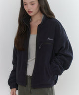 【GIUNON】drawstring fleece zipup jacket / ドロストフリースジップアップジャケット