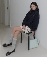 【GIUNON】drawstring fleece zipup jacket / ドロストフリースジップアップジャケット