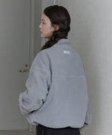 【GIUNON】drawstring fleece zipup jacket / ドロストフリースジップアップジャケット