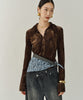 【yae】Sheer opal slim fit shirt / シアーオパールスリムフィットシャツ