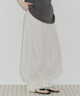 【一部カラー予約】【J1U by LA BELLE ETUDE】裾レースチュールバルーンパンツ