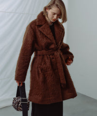 【yae】Color shaggy coat / カラーシャギーコート