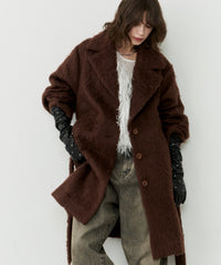 【yae】Color shaggy coat / カラーシャギーコート