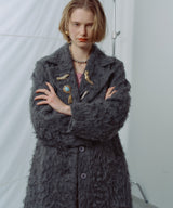 【yae】Color shaggy coat / カラーシャギーコート