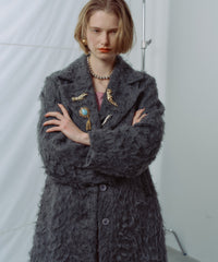 【yae】Color shaggy coat / カラーシャギーコート