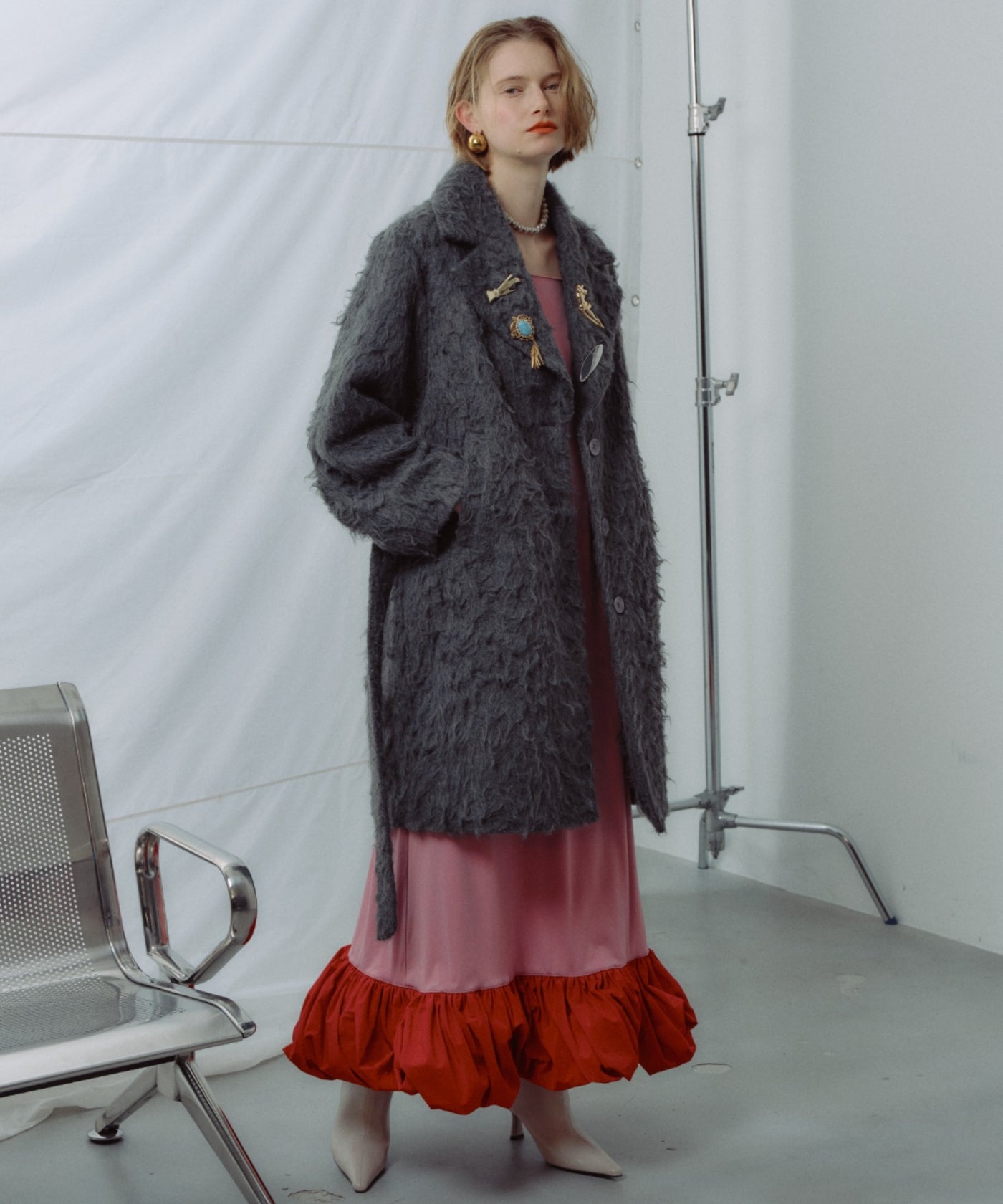yae】Color shaggy coat / カラーシャギーコート – LA BELLE ETUDE