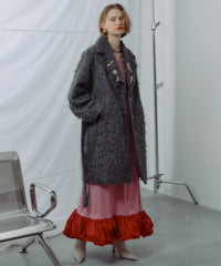【yae】Color shaggy coat / カラーシャギーコート