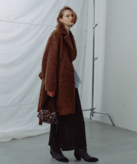 【yae】Color shaggy coat / カラーシャギーコート