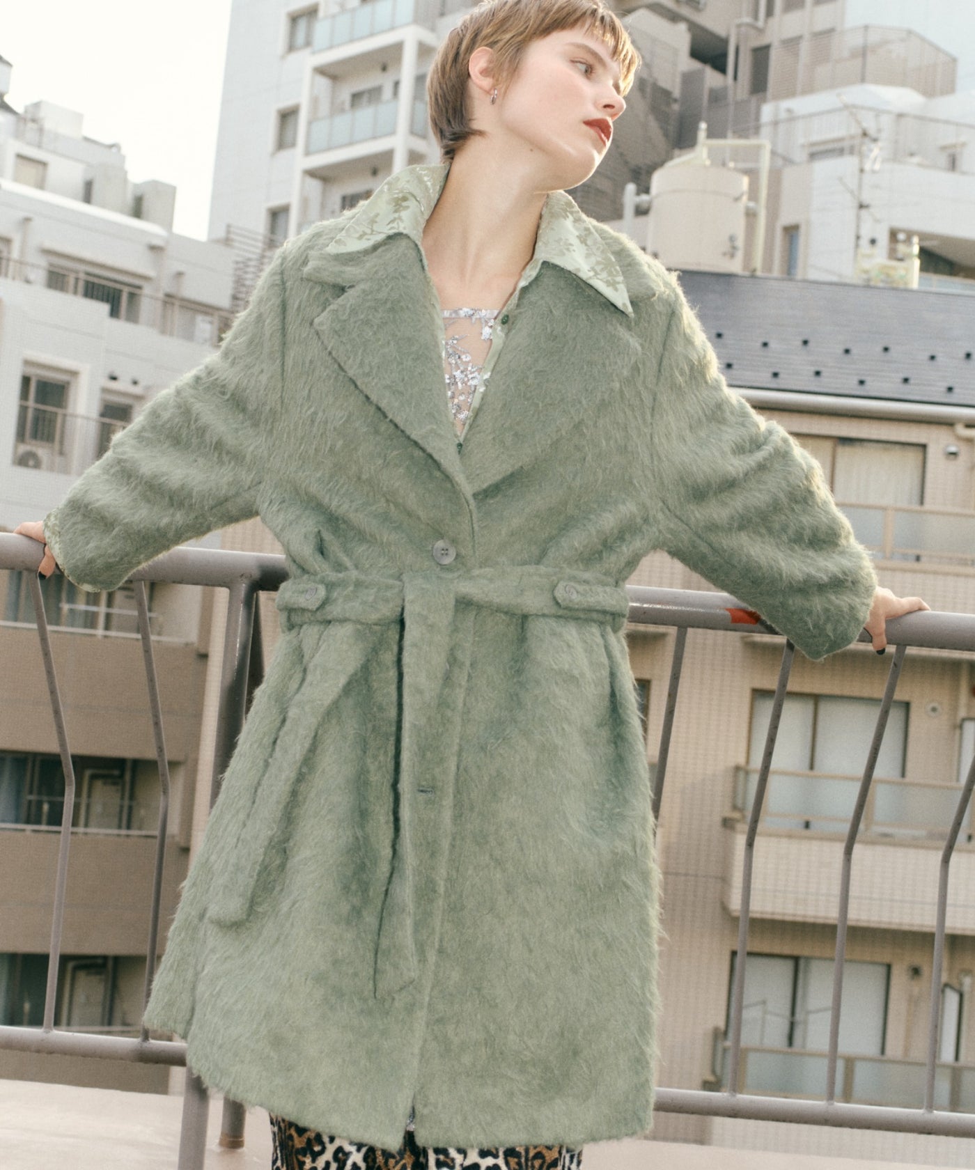 yae】Color shaggy coat / カラーシャギーコート – LA BELLE ETUDE