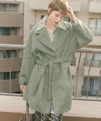 【yae】Color shaggy coat / カラーシャギーコート