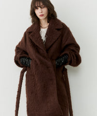 【yae】Color shaggy coat / カラーシャギーコート