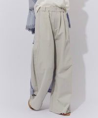 【一部カラー予約】コットンツイルカーブパンツ