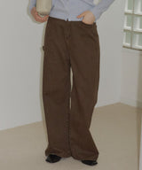 【GIUNON】back belt adjustable denim / バックベルトアジャスタブルデニム