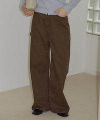 【GIUNON】back belt adjustable denim / バックベルトアジャスタブルデニム