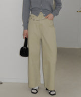 【GIUNON】back belt adjustable denim / バックベルトアジャスタブルデニム