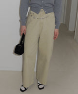 【GIUNON】back belt adjustable denim / バックベルトアジャスタブルデニム